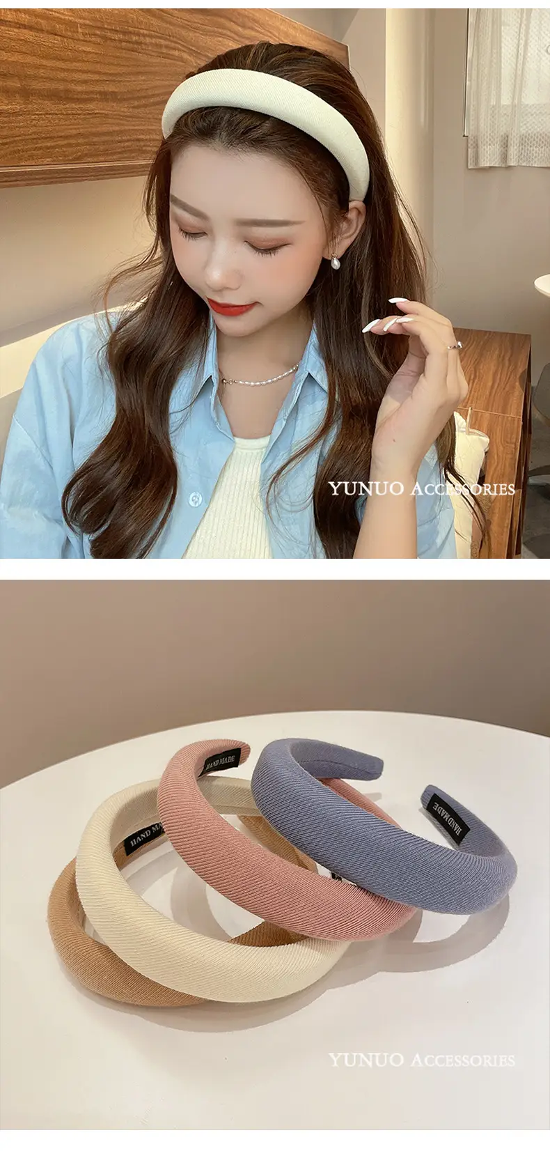 Pink Foam High Cranial Headband for Women — feature 4