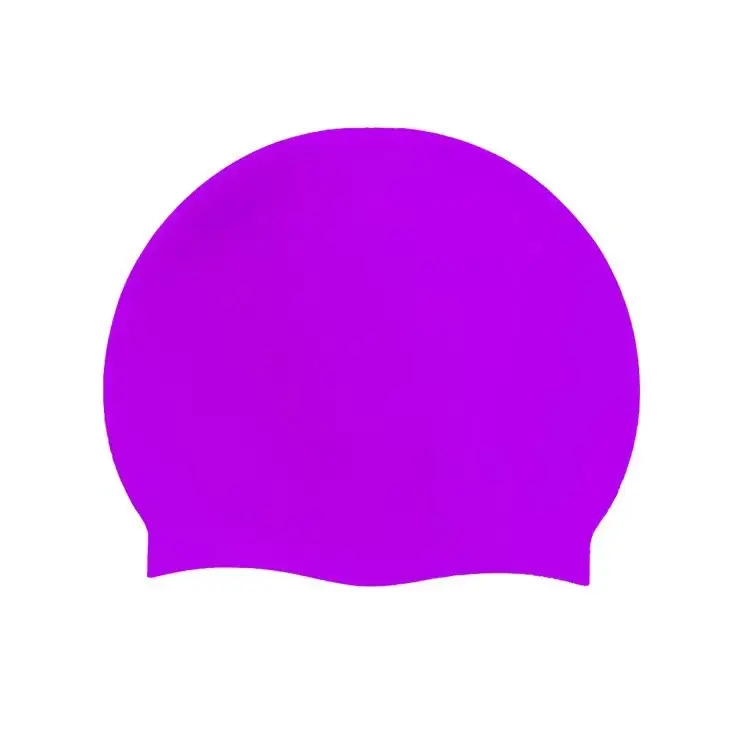 Silicone swimming cap adult men's and women's solid color swimming cap factory wholesale solid color swimming cap waterproof swimming cap with LOGO