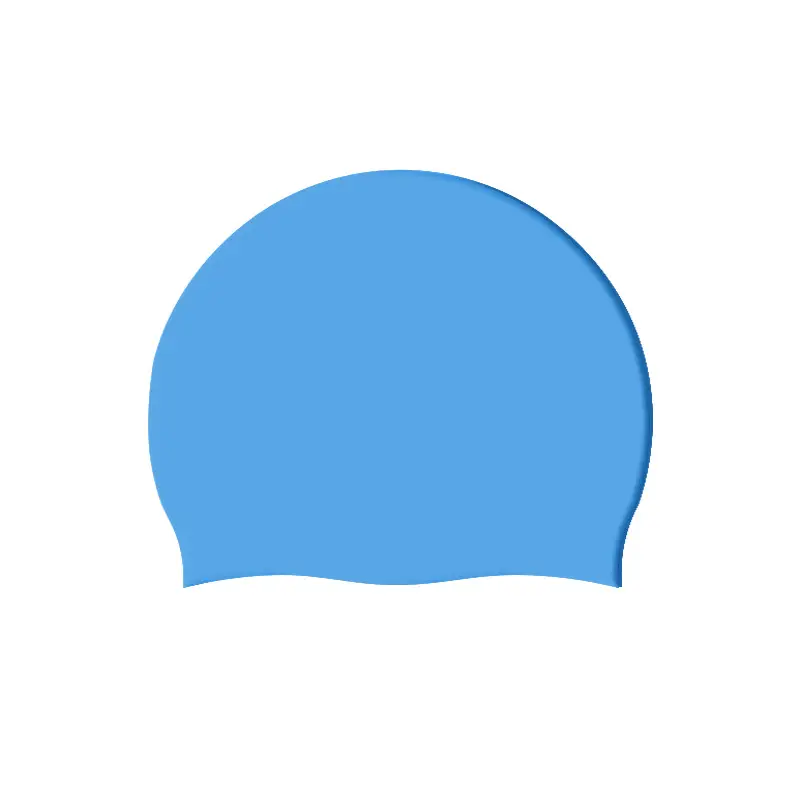Silicone swimming cap adult men's and women's solid color swimming cap factory wholesale solid color swimming cap waterproof swimming cap with LOGO