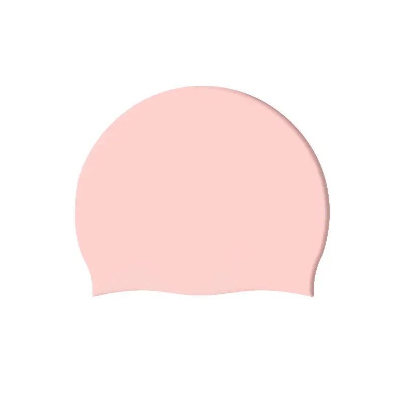 Silicone swimming cap adult men's and women's solid color swimming cap factory wholesale solid color swimming cap waterproof swimming cap with LOGO