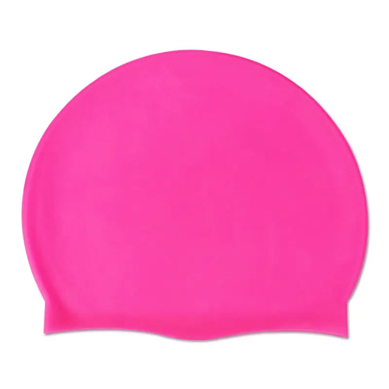 Silicone swimming cap adult men's and women's solid color swimming cap factory wholesale solid color swimming cap waterproof swimming cap with LOGO