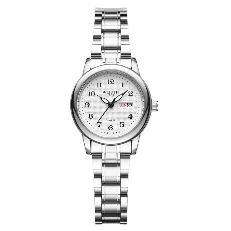 Men's Gold & Silver Quartz Watch with Double Calendar - Image 4