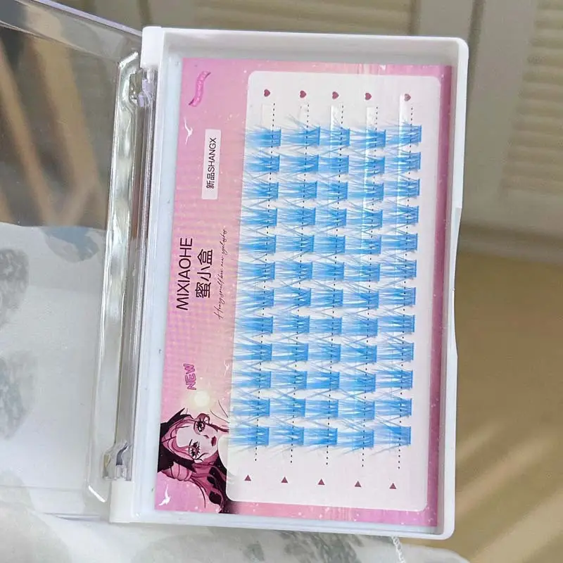 False Eyelashes Honey Box Feather Color Mixed Single Cluster Lazy Trilogy Gentle Cos Simulation Daily False Eyelashes — feature 20