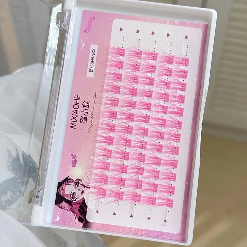 False Eyelashes Honey Box Feather Color Mixed Single Cluster Lazy Trilogy Gentle Cos Simulation Daily False Eyelashes — feature 25