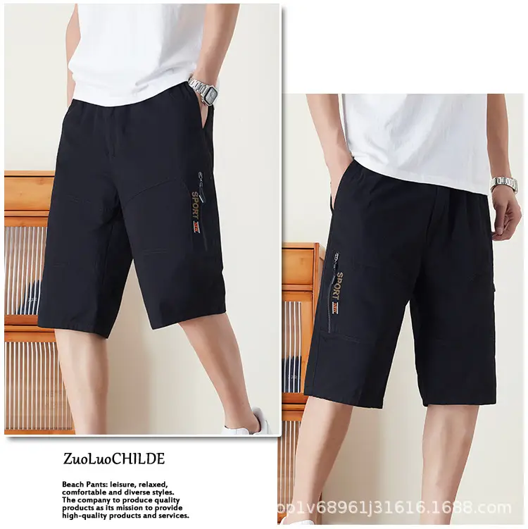 Men Cotton Crop Shorts Grey Casual Summer Wear — feature 7