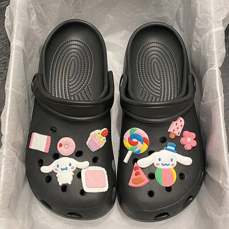 Women Cartoon Hole Shoes 2023 Summer Non-Slip Beach Sandals - Image 2