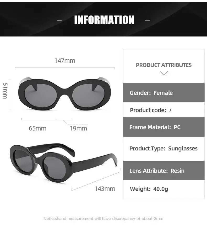 European & American Retro Oval Sunglasses for Women β feature 2