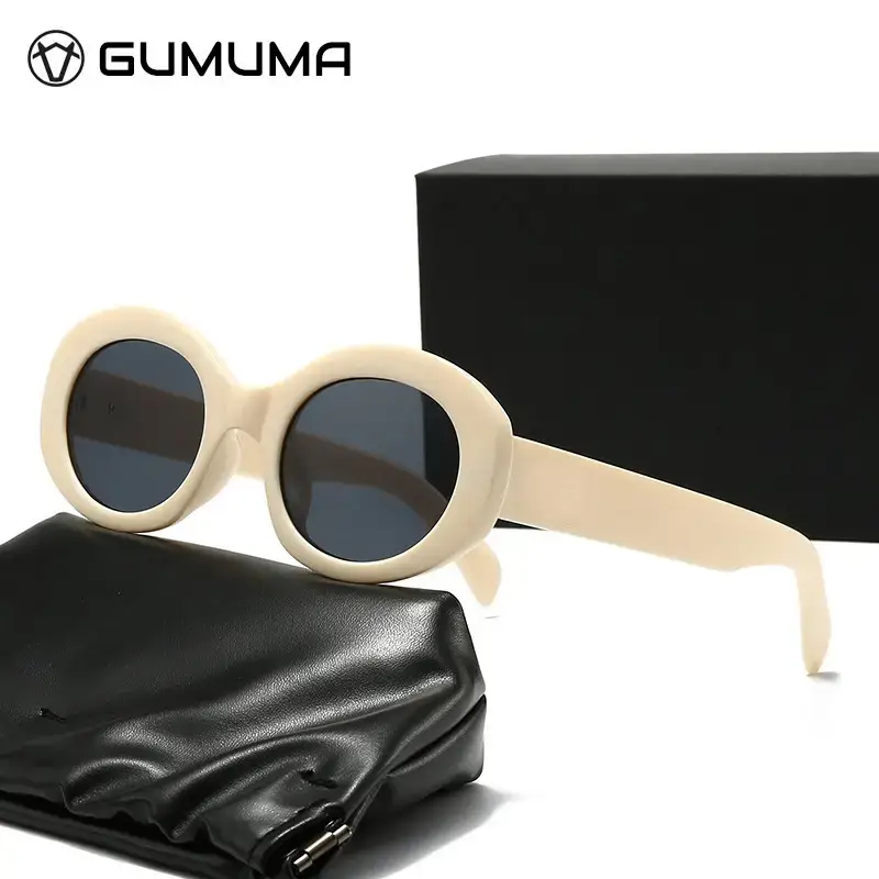 European & American Retro Oval Sunglasses for Women - Image 6