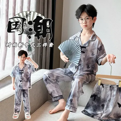 Girls Cotton Sleeveless Nightgown with Dog Cartoon Print — feature 18