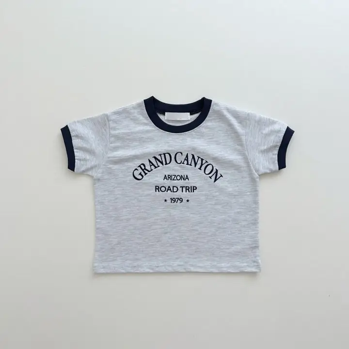 Kids Cotton Summer Pants Set Gray Black Road Trip Design — feature 11
