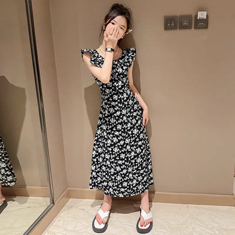 Girls Floral Long Skirt Dress Summer 2025