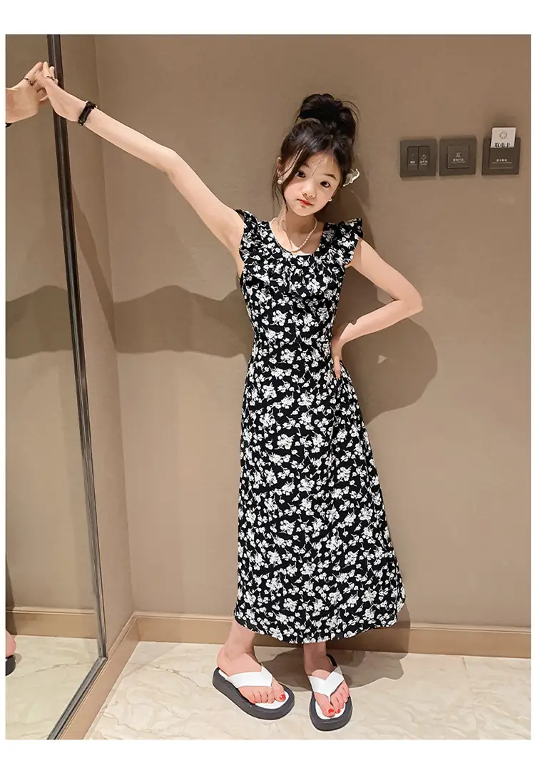 Girls Floral Long Skirt Dress Summer 2025 — feature 20