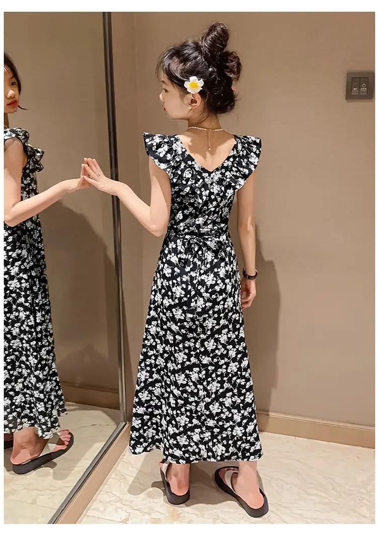 Girls Floral Long Skirt Dress Summer 2025 — feature 21