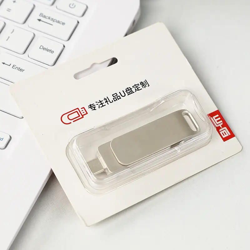 Type-C USB 64G Dual U Disk Rotating Metal