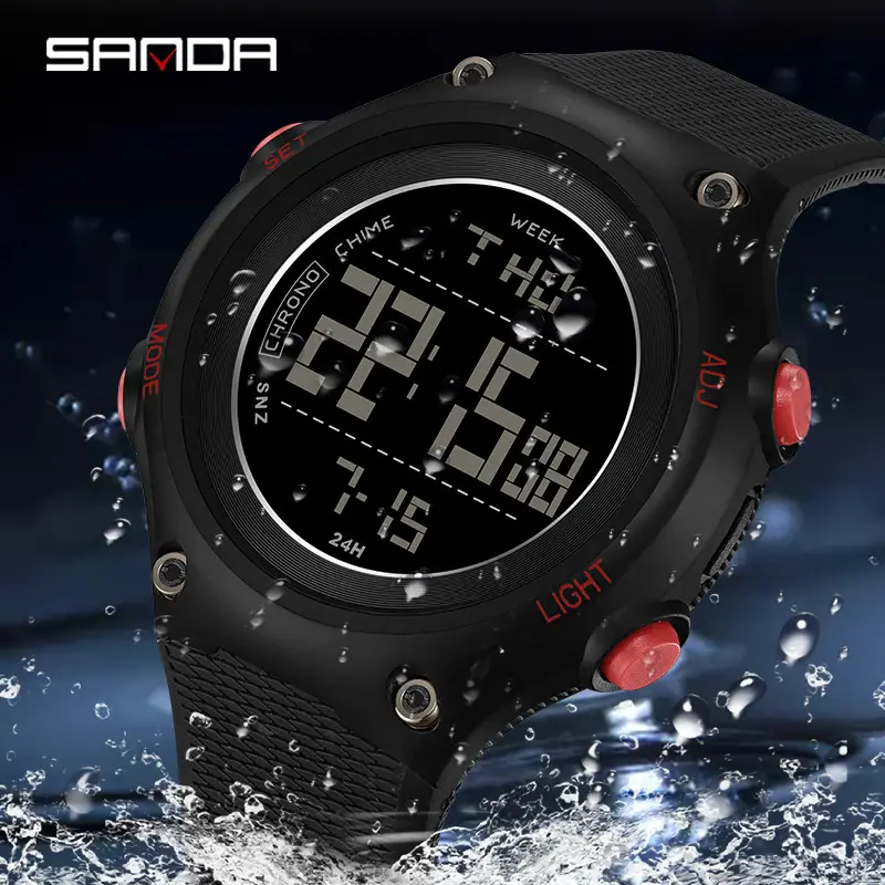 Sanda Multi-Functional Sports Watch for Men Women Waterproof - Image 7