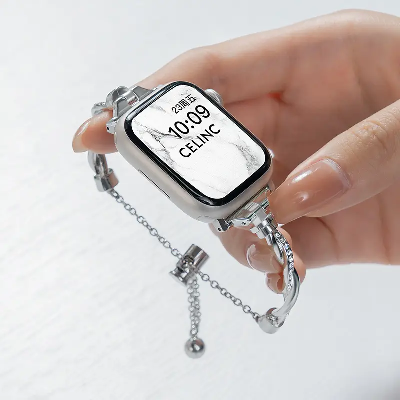 Stainless Steel Butterfly Watch Strap for Women - Image 6