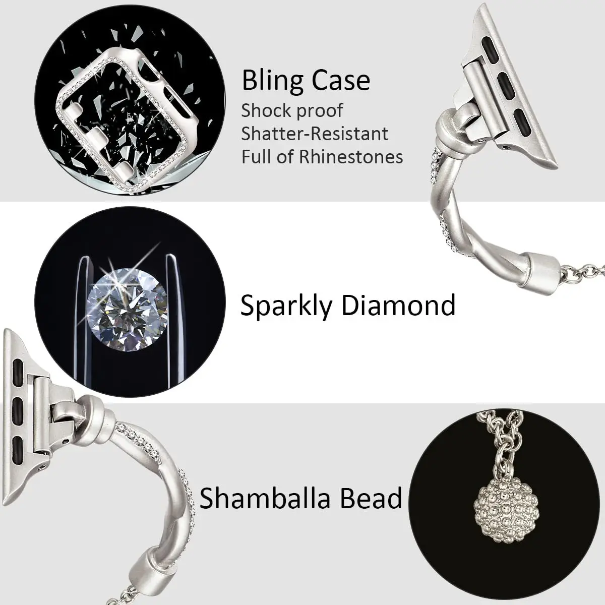 Stainless Steel Butterfly Watch Strap for Women — feature 14