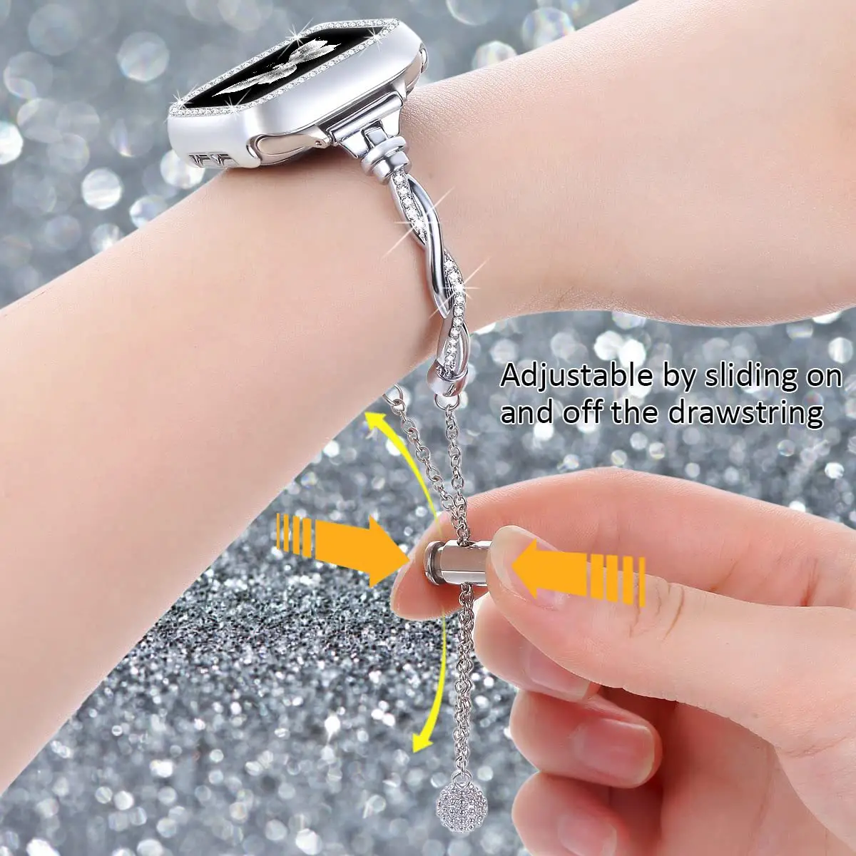 Stainless Steel Butterfly Watch Strap for Women — feature 15