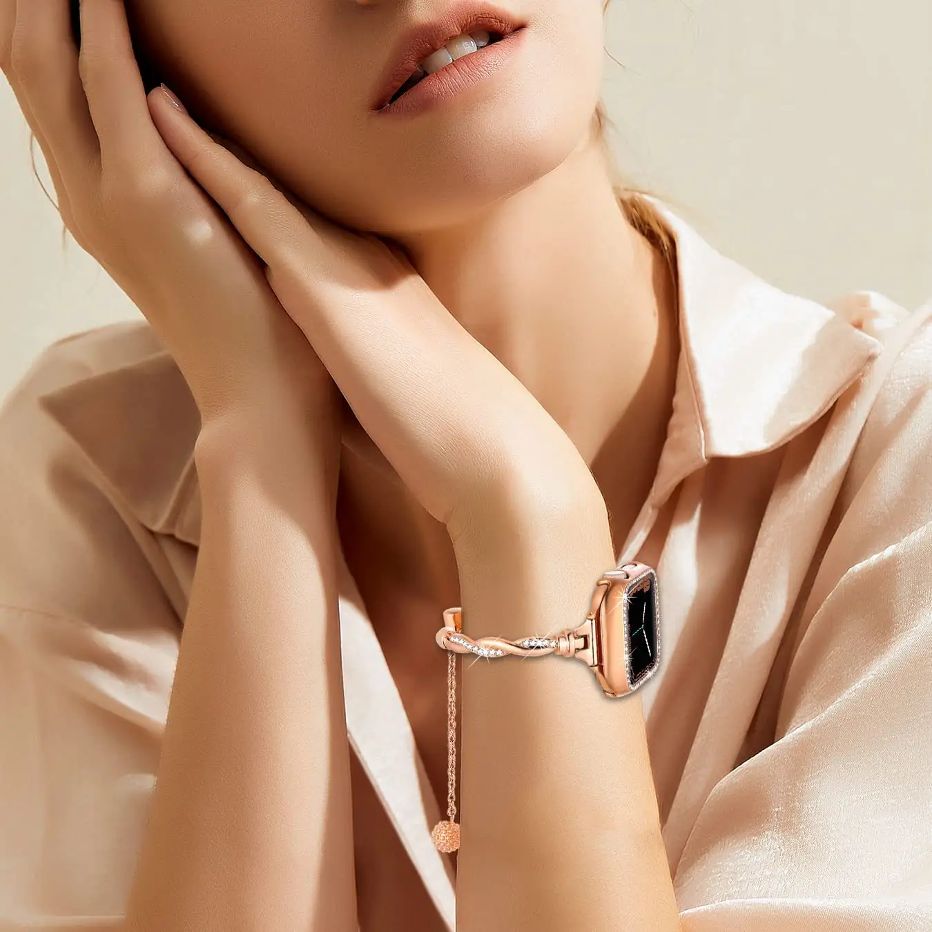 Stainless Steel Butterfly Watch Strap for Women — feature 26