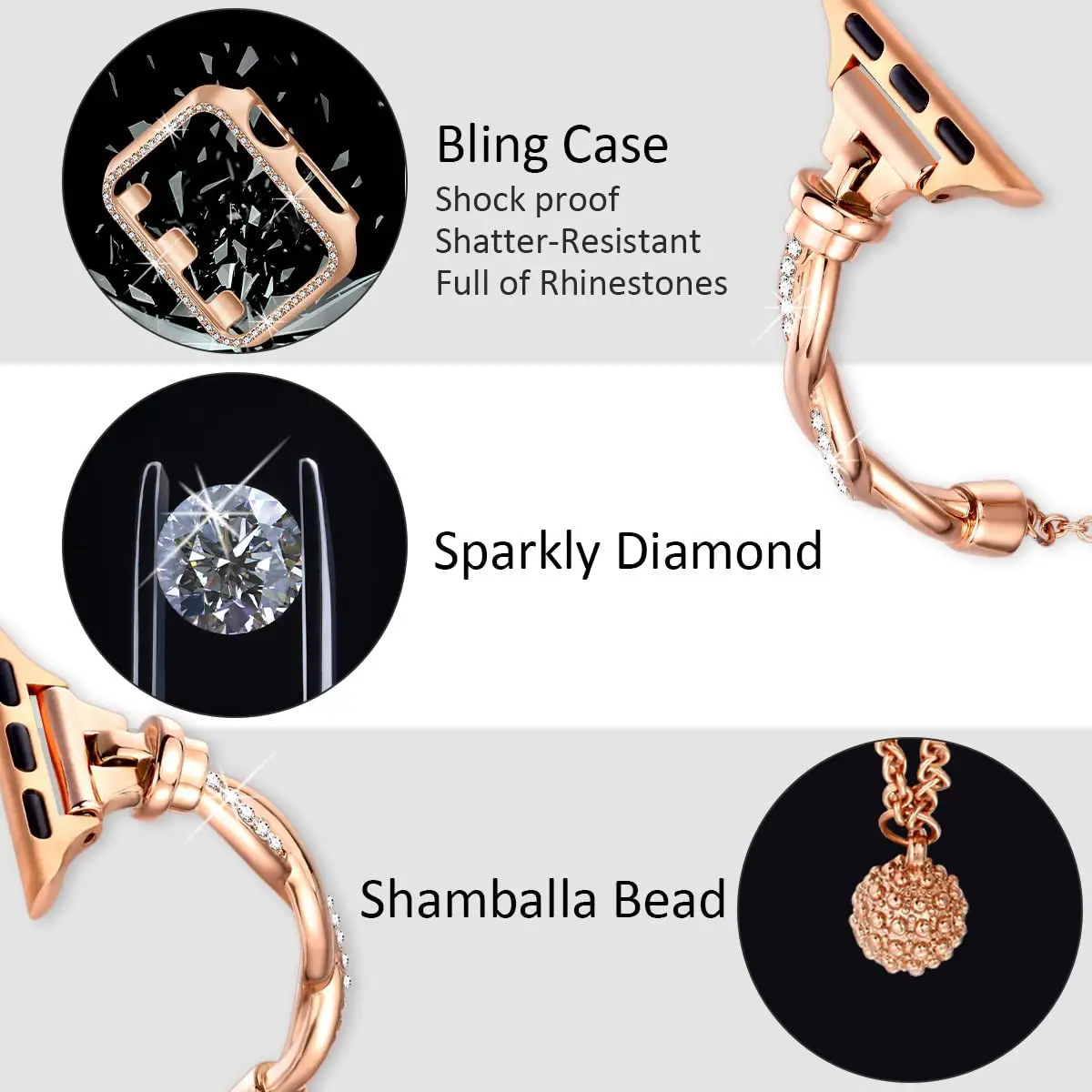 Stainless Steel Butterfly Watch Strap for Women — feature 27