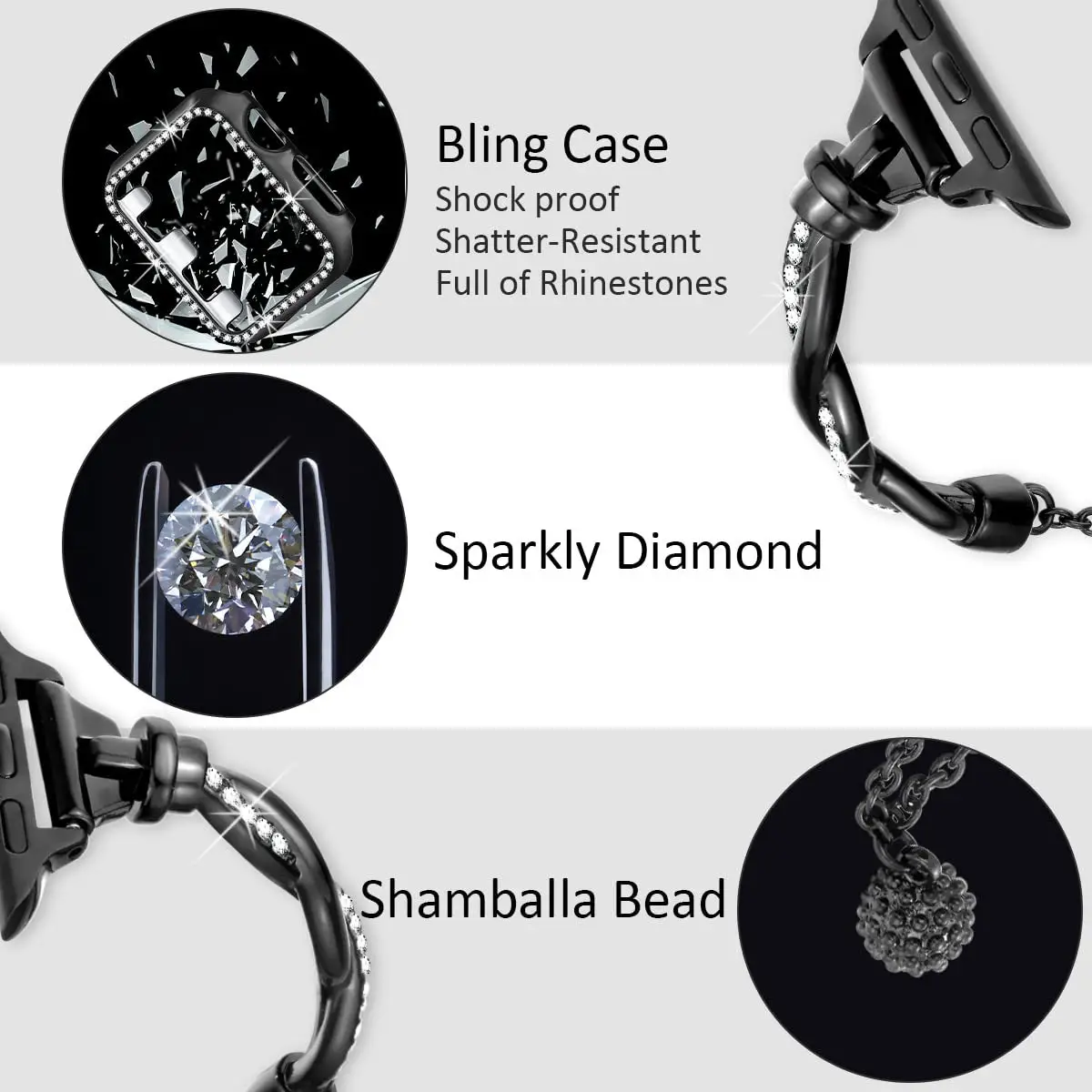 Stainless Steel Butterfly Watch Strap for Women — feature 38