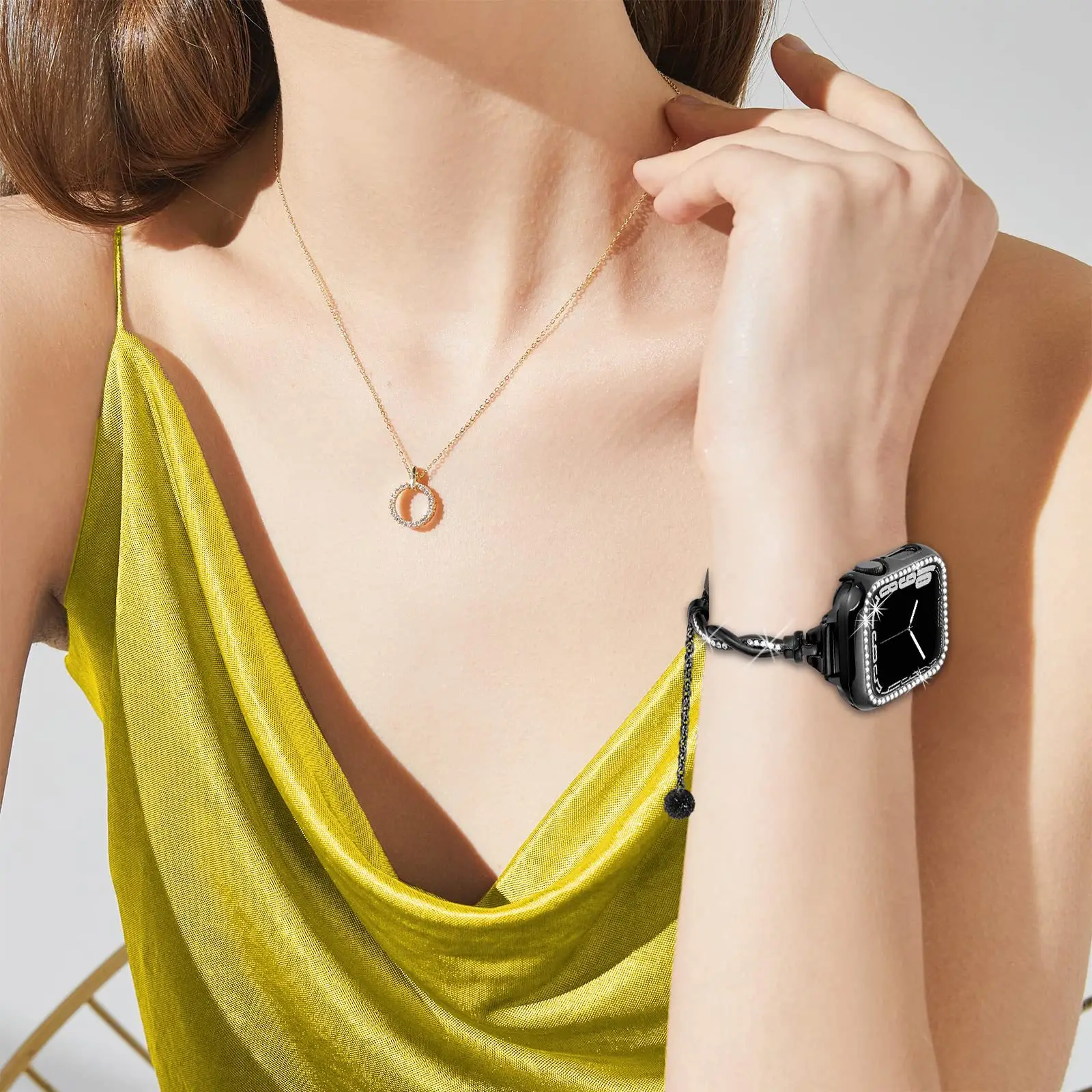 Stainless Steel Butterfly Watch Strap for Women — feature 40