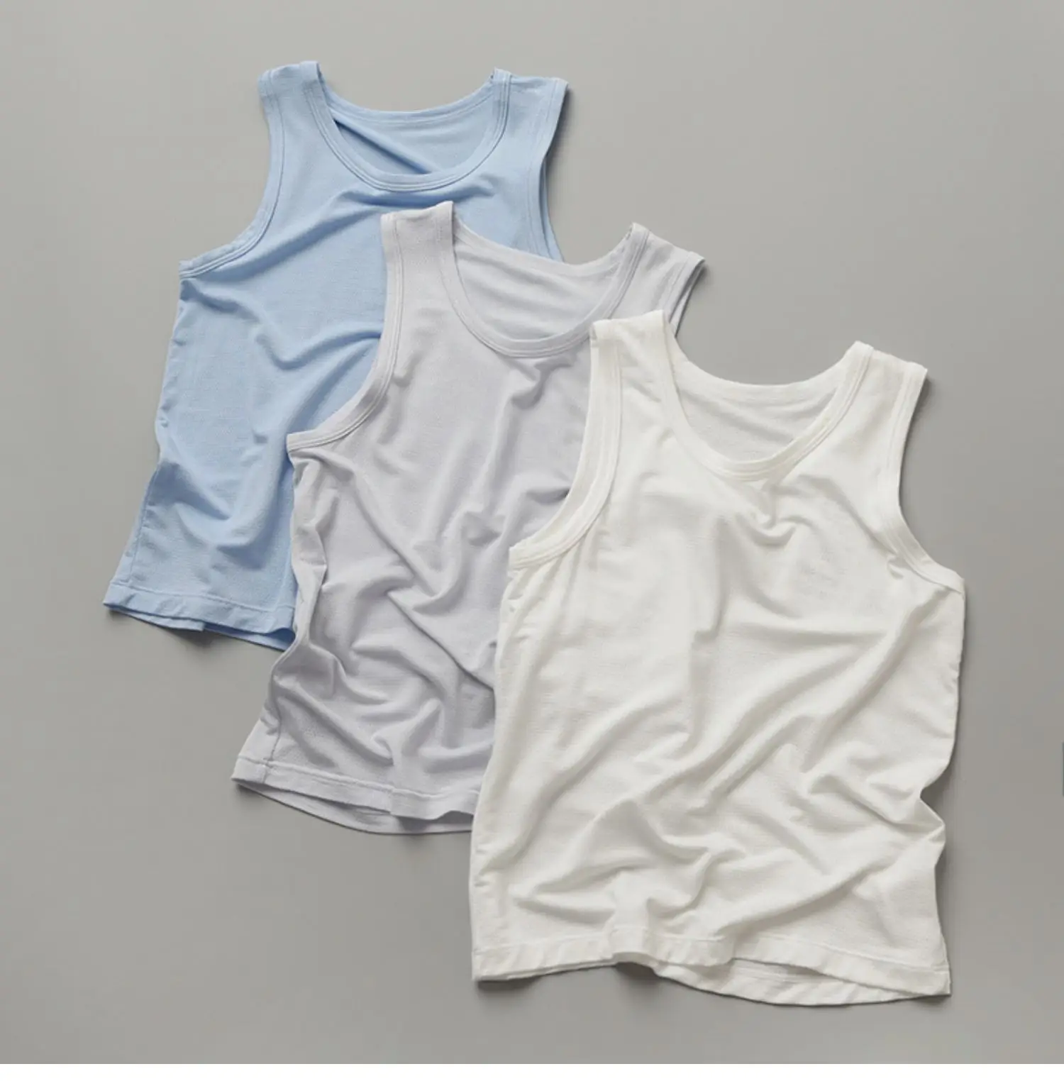 Children's Mesh Vest & Toddler Top Set Light Blue — feature 27