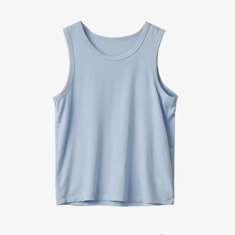 Children's Mesh Vest & Toddler Top Set Light Blue - Image 3