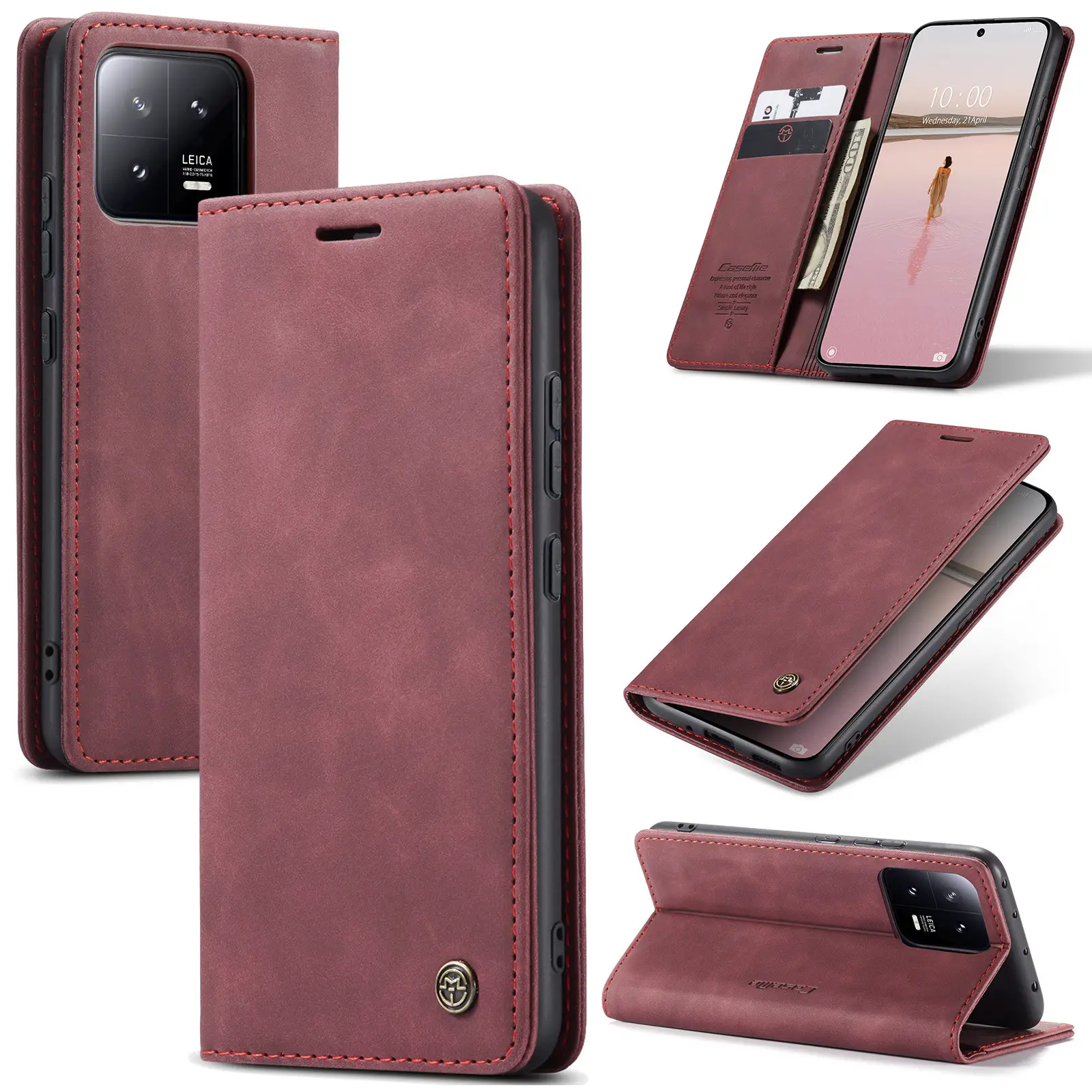 Leather Flip Phone Case Teal 5g/12Pro Plus - Image 7
