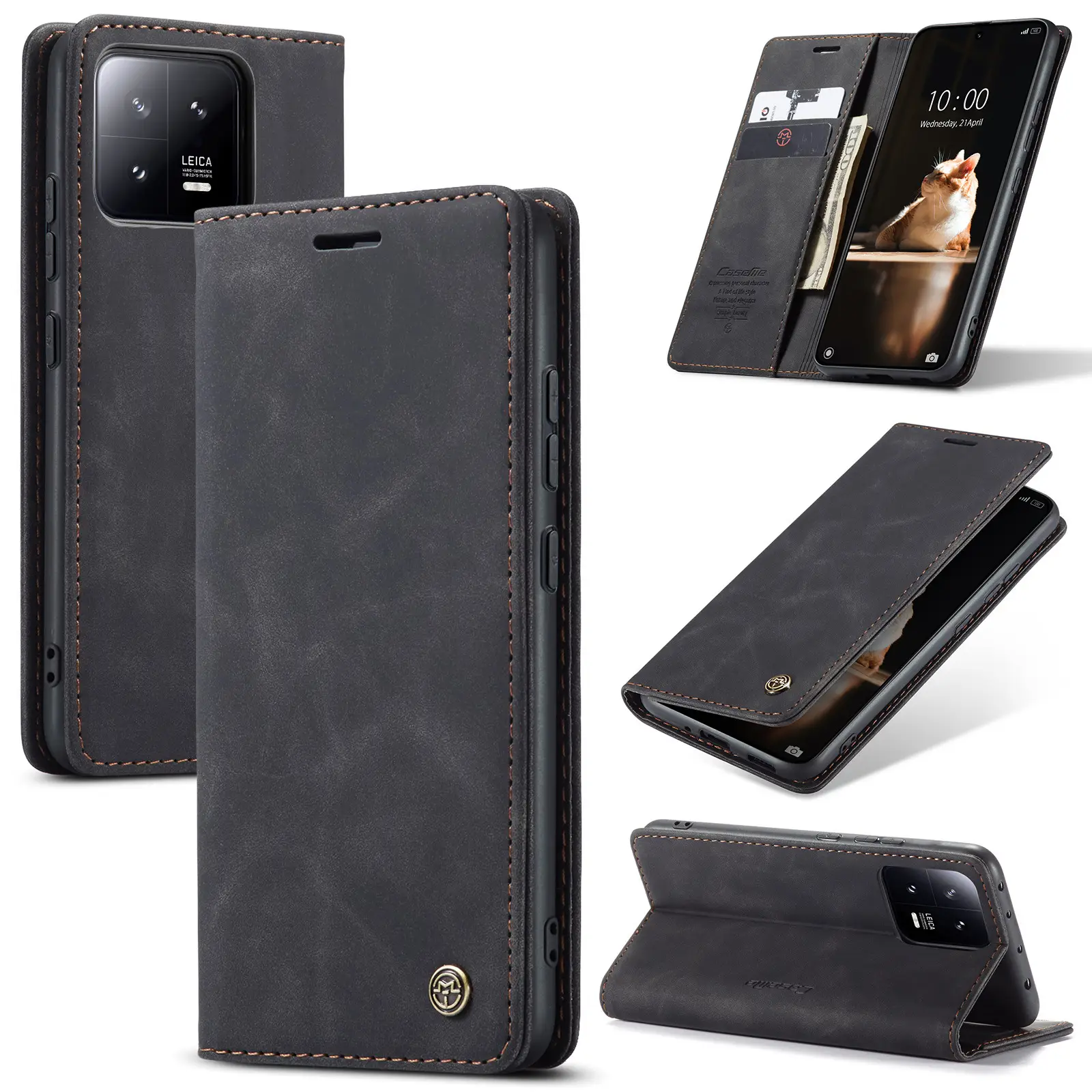 Leather Flip Phone Case Teal 5g/12Pro Plus - Image 9