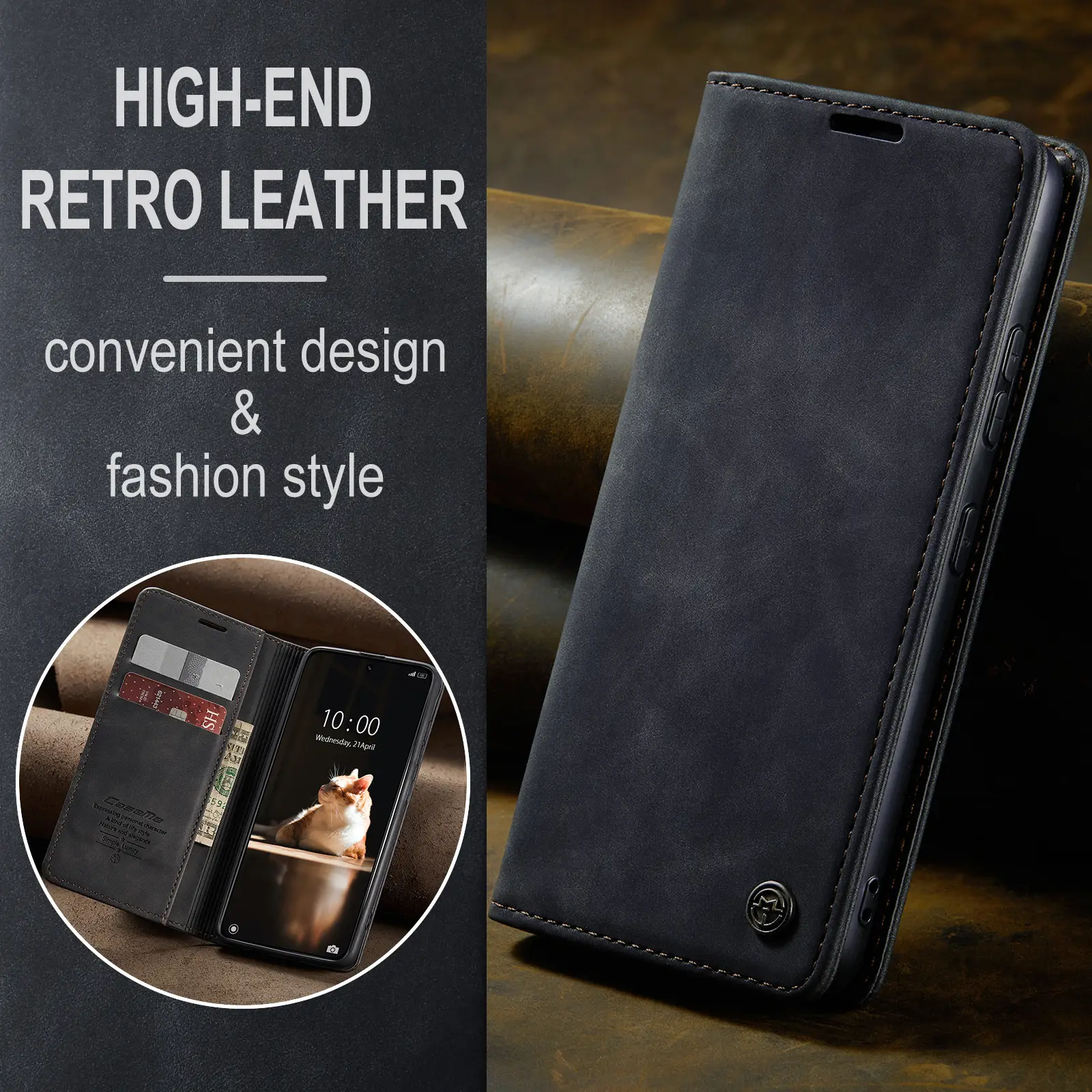 Leather Flip Phone Case Teal 5g/12Pro Plus — feature 16