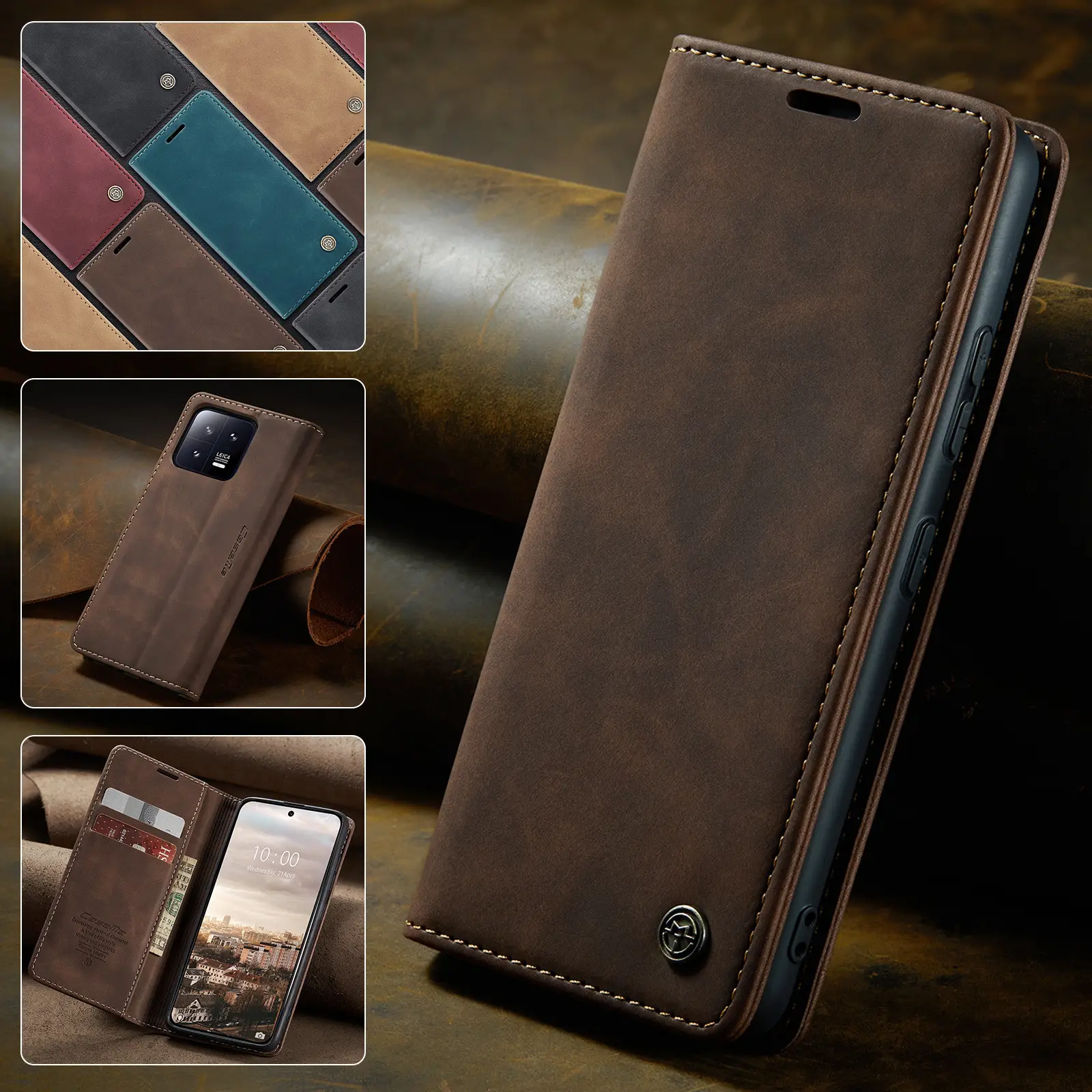 Leather Flip Phone Case Teal 5g/12Pro Plus — feature 18