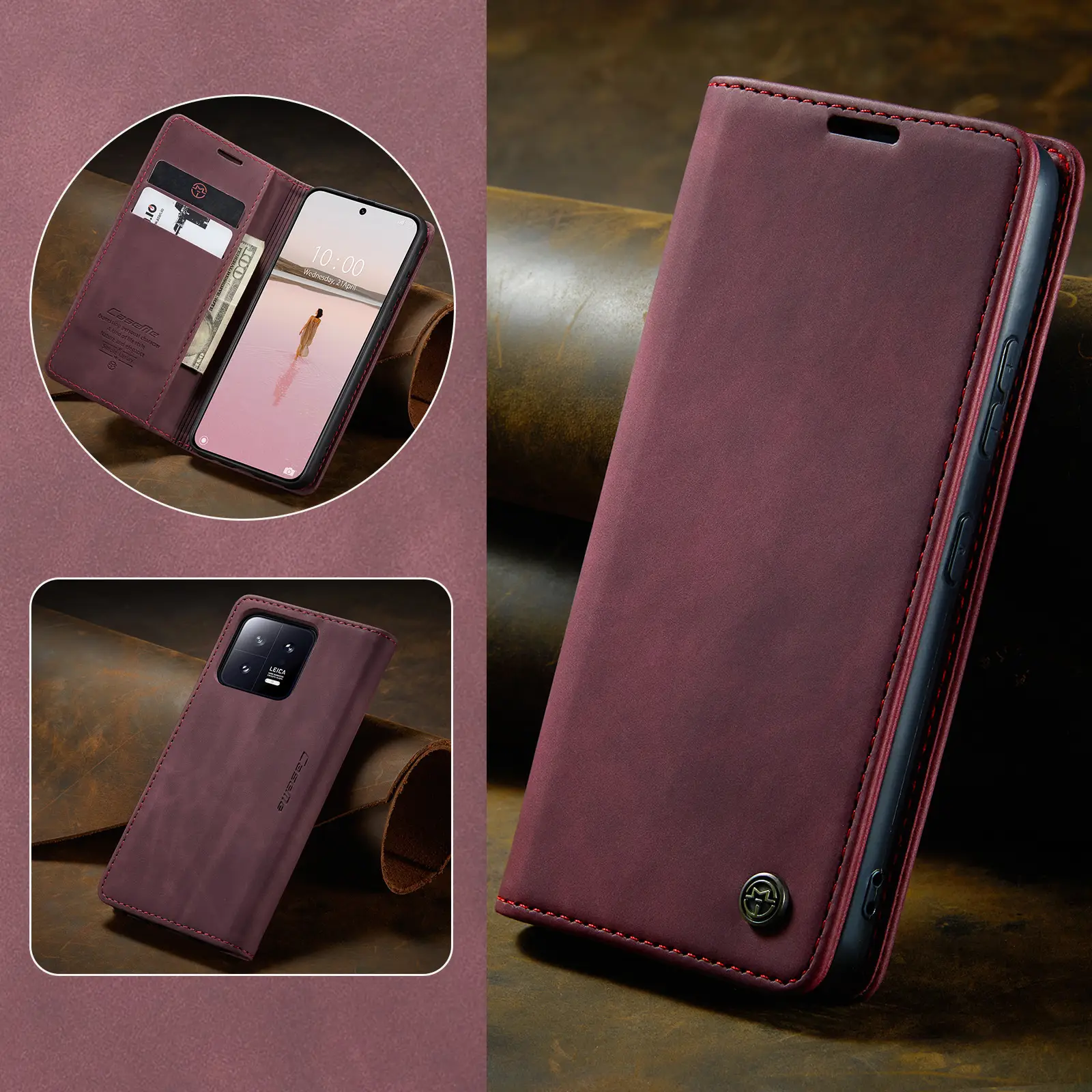 Leather Flip Phone Case Teal 5g/12Pro Plus — feature 20