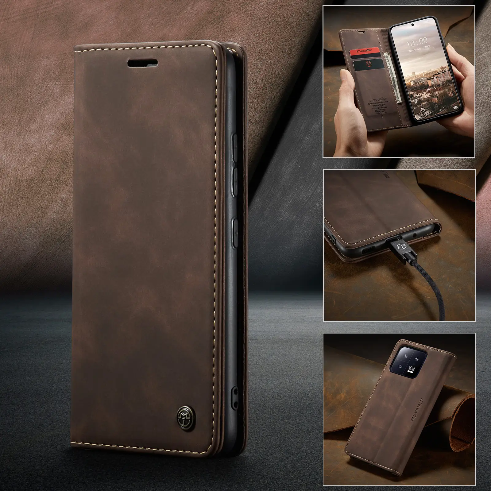 Leather Flip Phone Case Teal 5g/12Pro Plus — feature 21