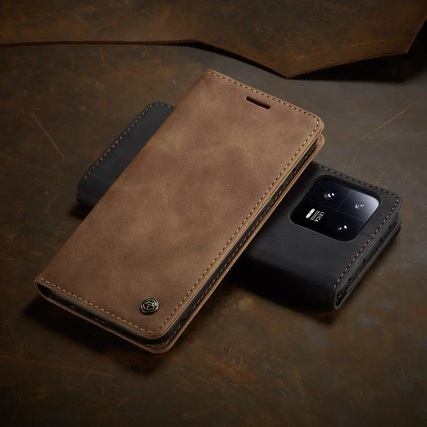 Leather Flip Phone Case Teal 5g/12Pro Plus — feature 25