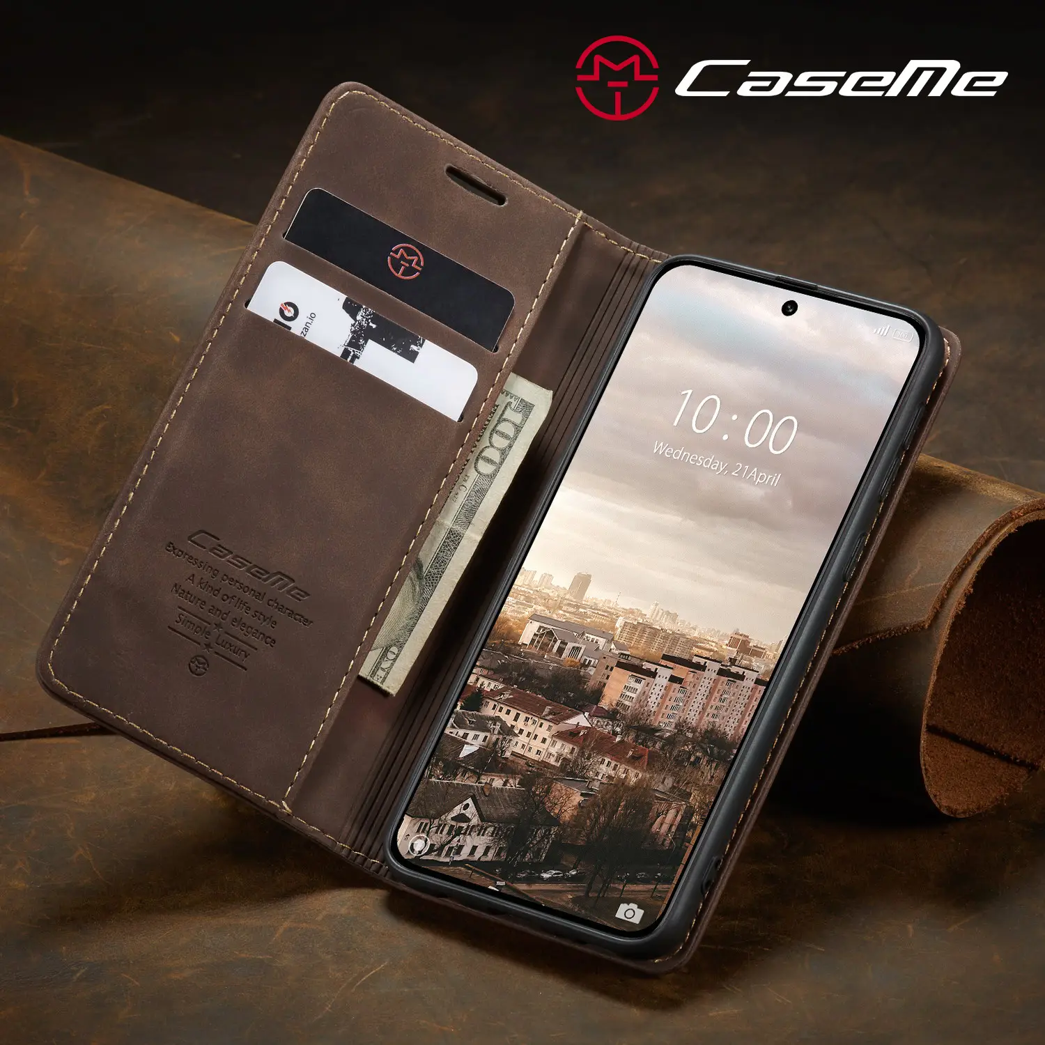 Leather Flip Phone Case Teal 5g/12Pro Plus — feature 29