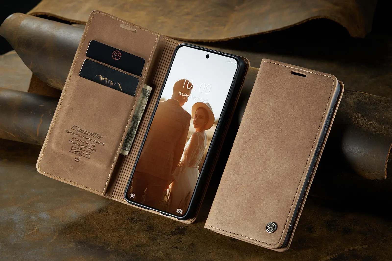 Leather Flip Phone Case Teal 5g/12Pro Plus — feature 34