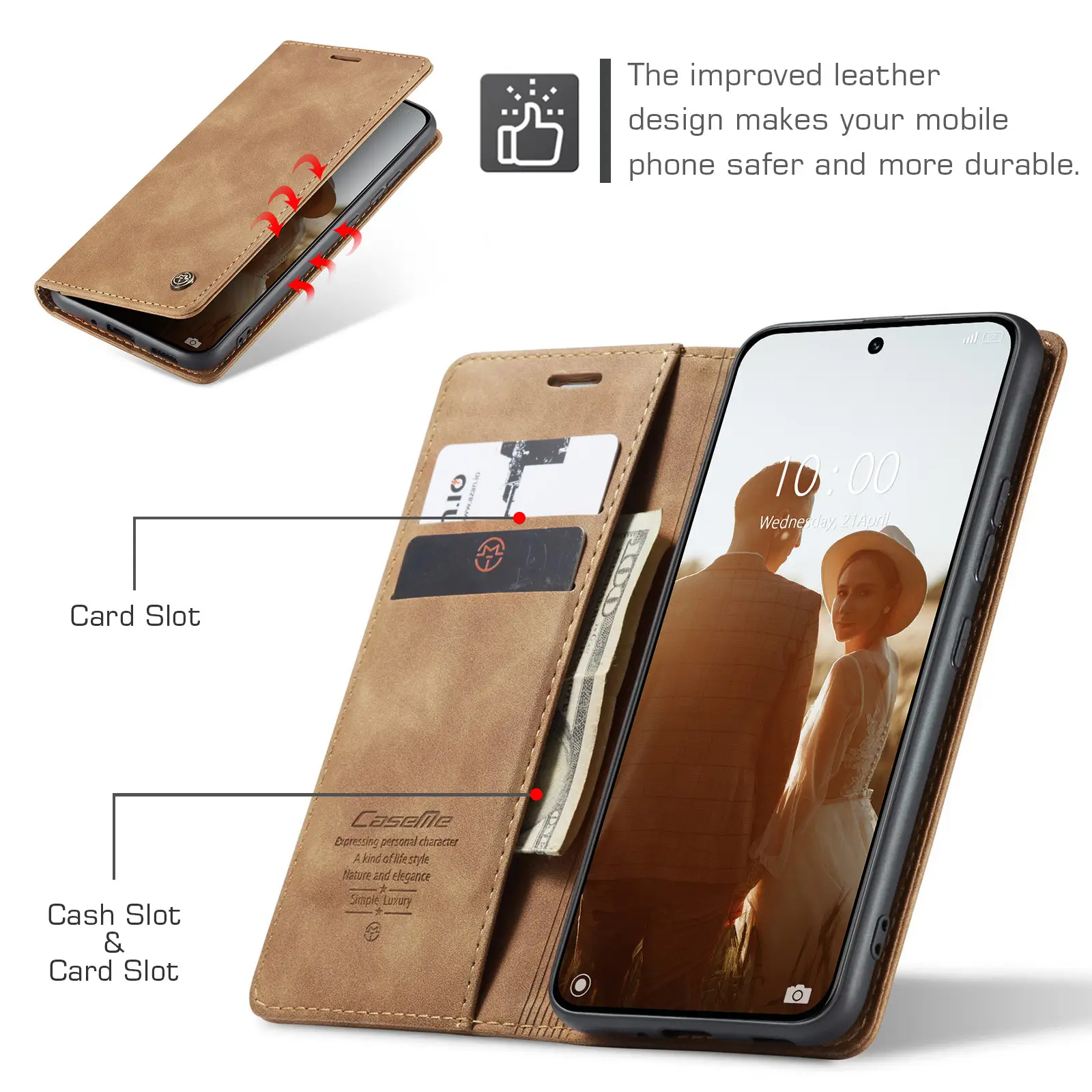 Leather Flip Phone Case Teal 5g/12Pro Plus — feature 9