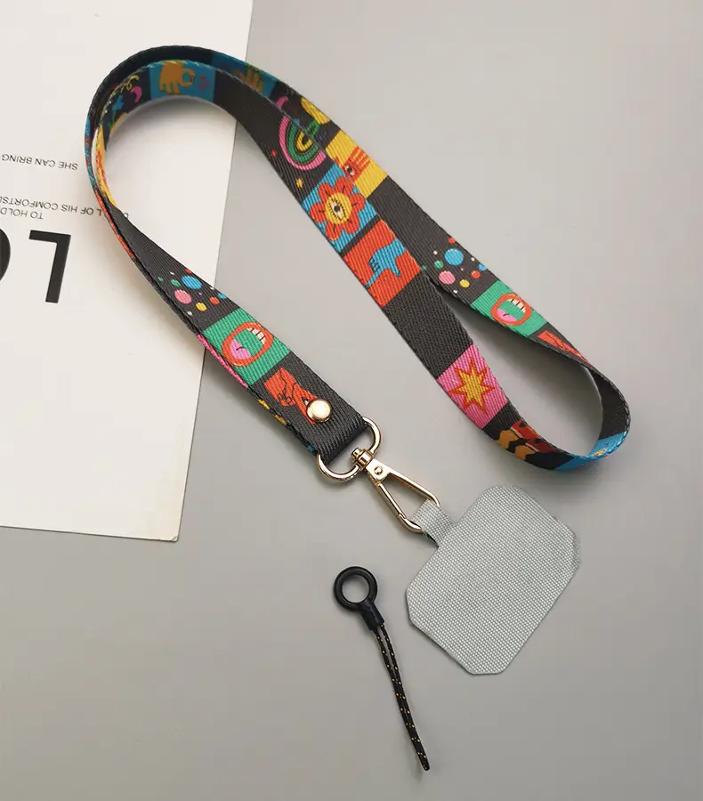 Mobile Phone Lanyard with Colorful Painted Design — feature 12
