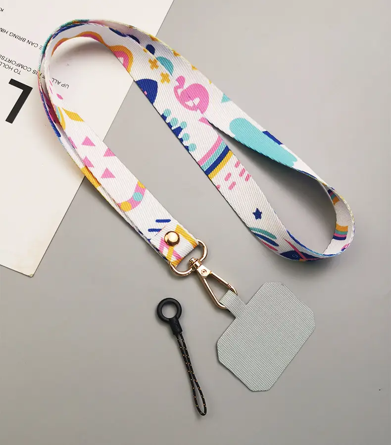 Mobile Phone Lanyard with Colorful Painted Design — feature 14