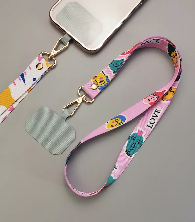 Mobile Phone Lanyard with Colorful Painted Design — feature 4