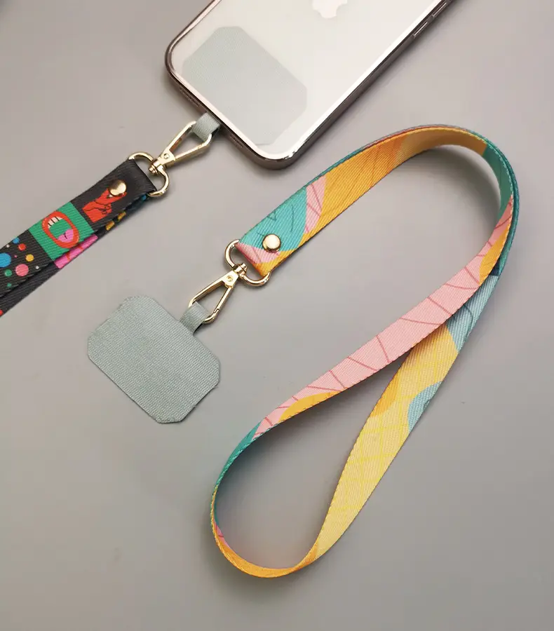 Mobile Phone Lanyard with Colorful Painted Design — feature 9