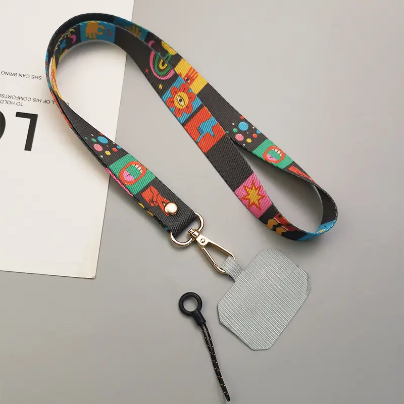 Mobile Phone Lanyard with Colorful Painted Design - Image 4