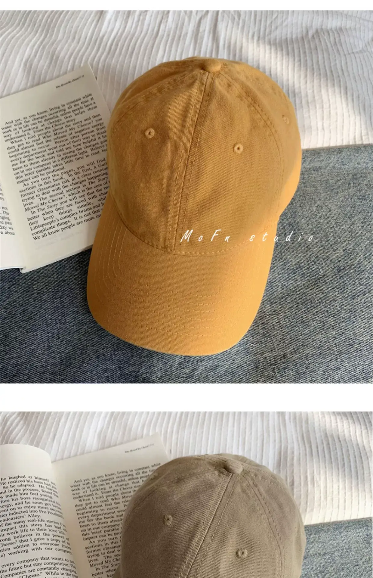 Women's Yellow Baseball Cap with Adjustable Strap — feature 16