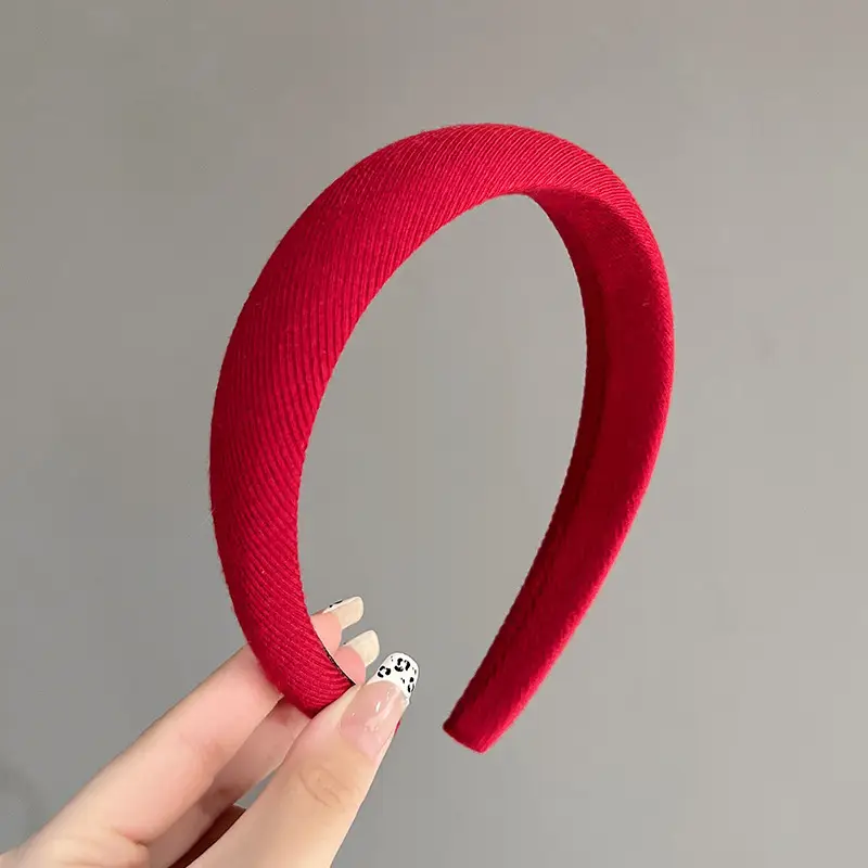 New Year Red Velvet Bow Headband for Women 2023 - Image 11