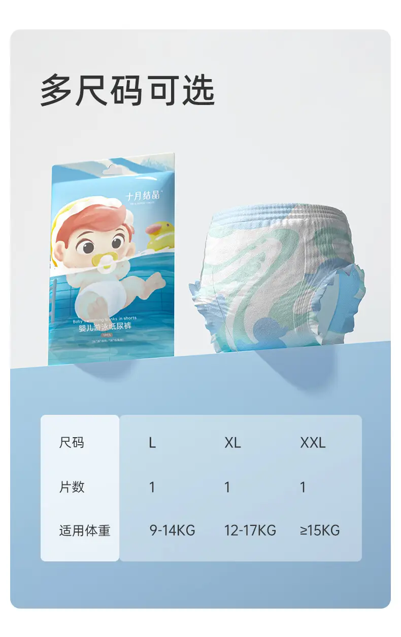 Baby Swimming Diaper Disposable Buoyancy Waist Three-Dimensional Guard — feature 11
