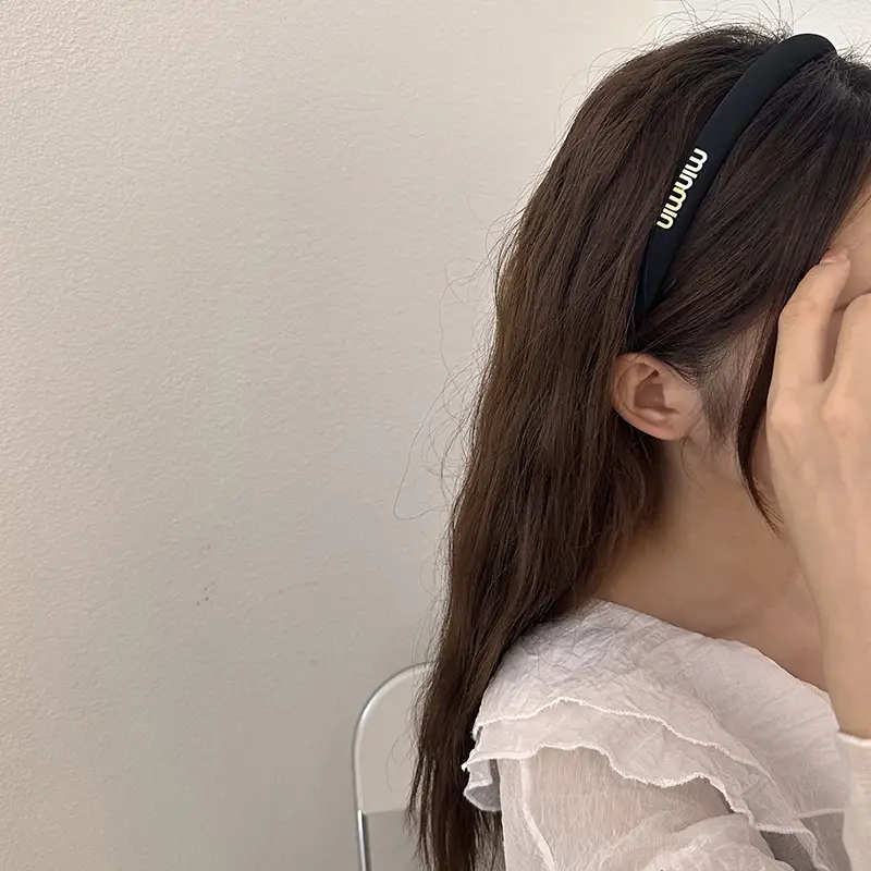 Black Satin Hairpin Headband for Women 2023 New Style - Image 13