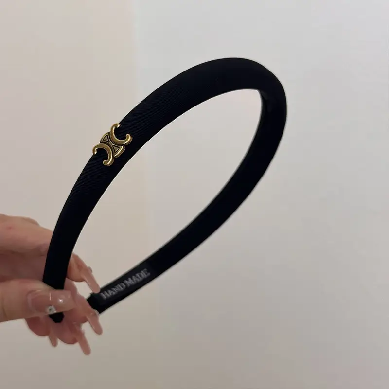 Black Satin Hairpin Headband for Women 2023 New Style - Image 8