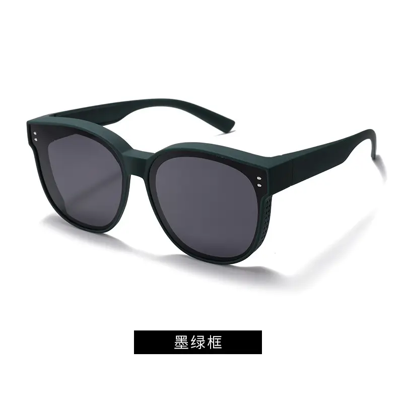 Men Women Anti-UV Anti-Glare Driving Sunglasses Black 56mm - Image 3