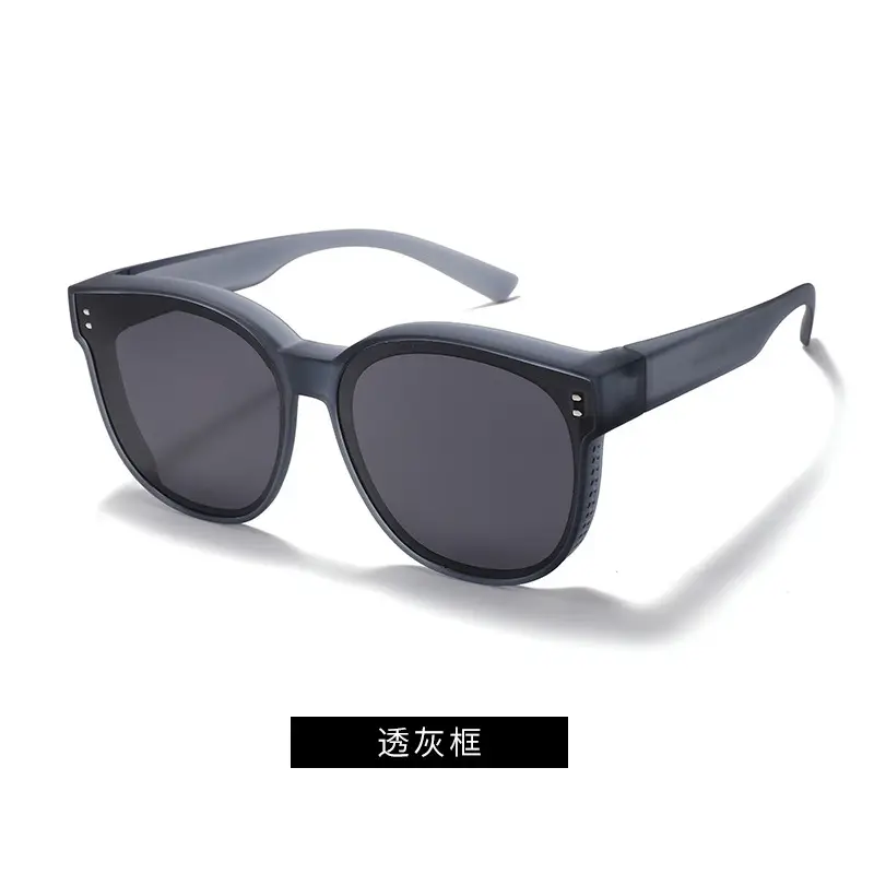 Men Women Anti-UV Anti-Glare Driving Sunglasses Black 56mm - Image 6